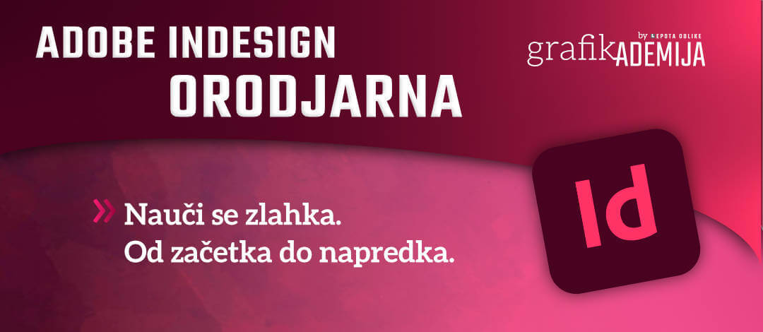 Adobe InDesign − orodjarna